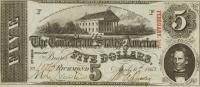 p59b from Confederate States of America: 5 Dollars from 1863